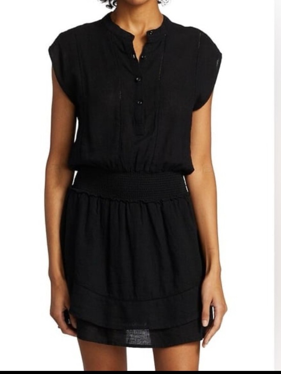 Rails Dresses & Skirts - Rails Angelina Black Lace Detail Linen Blend  Dress Size XS
